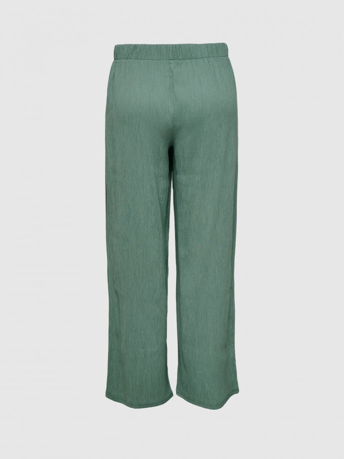 Pantalones Mujer Verde Only