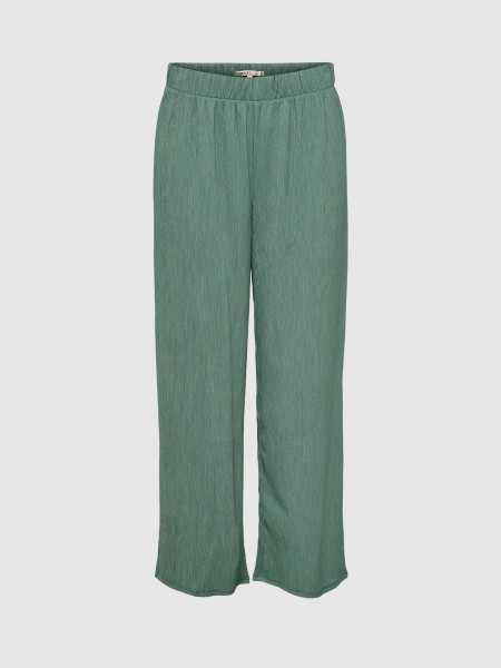 Pantalones Mujer Verde Only
