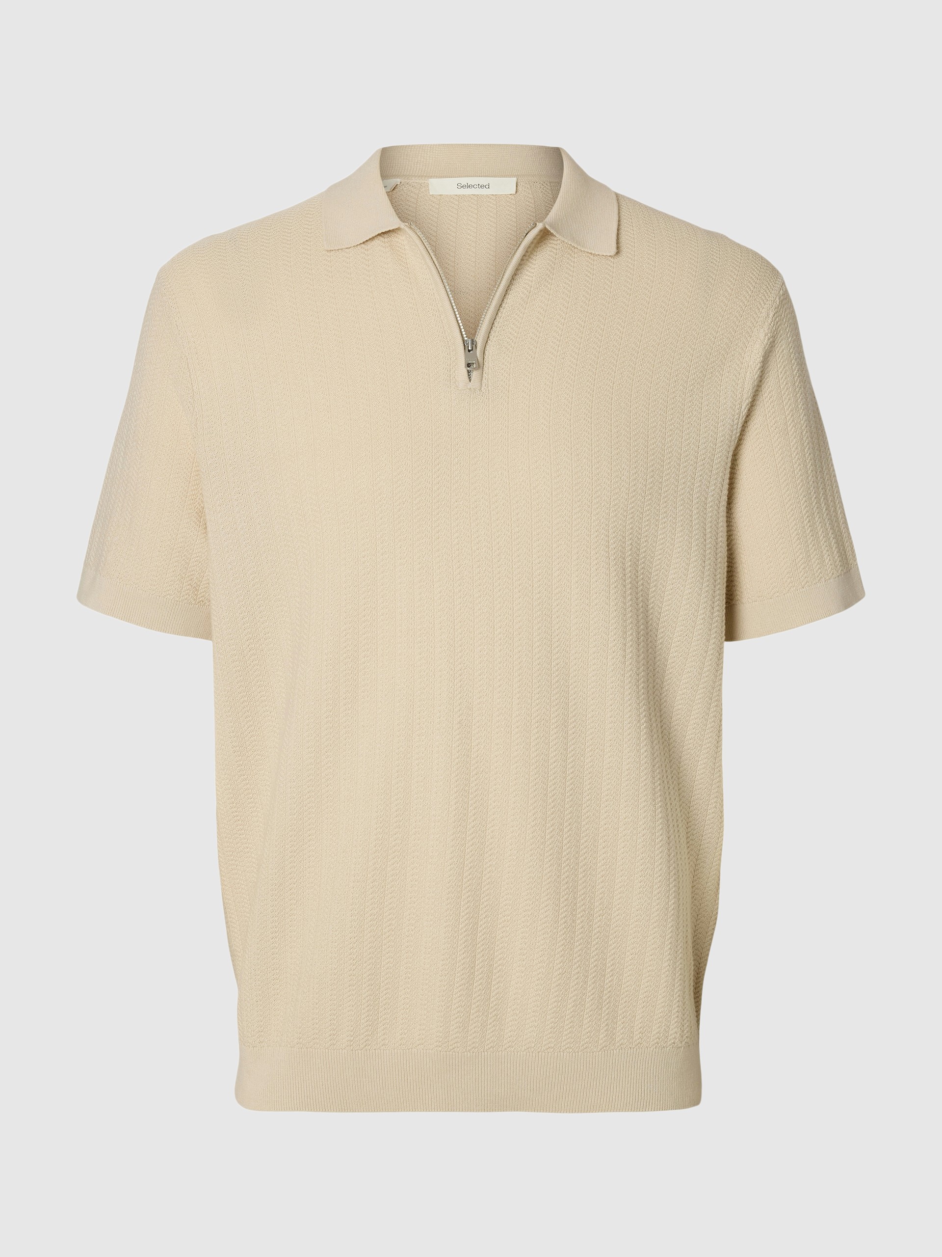 Polo Hombre Crema Selected