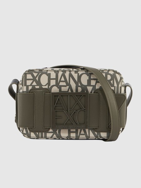 Mala Armani Exchange Mulher Susy Monogram Camera Case