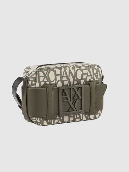 Mala Armani Exchange Mulher Susy Monogram Camera Case
