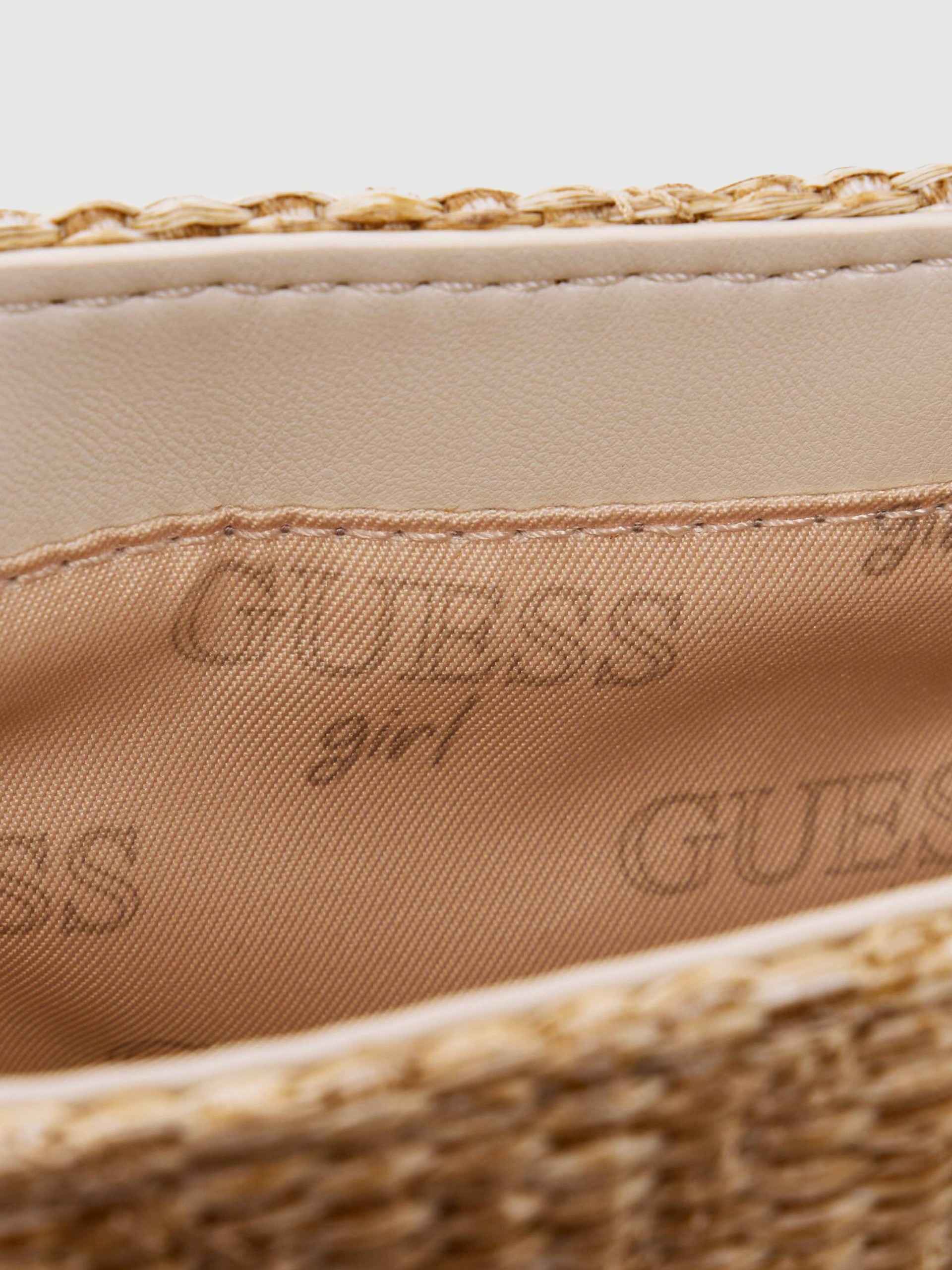 Mala Guess Menina Straw Crossbody Flap Bag
