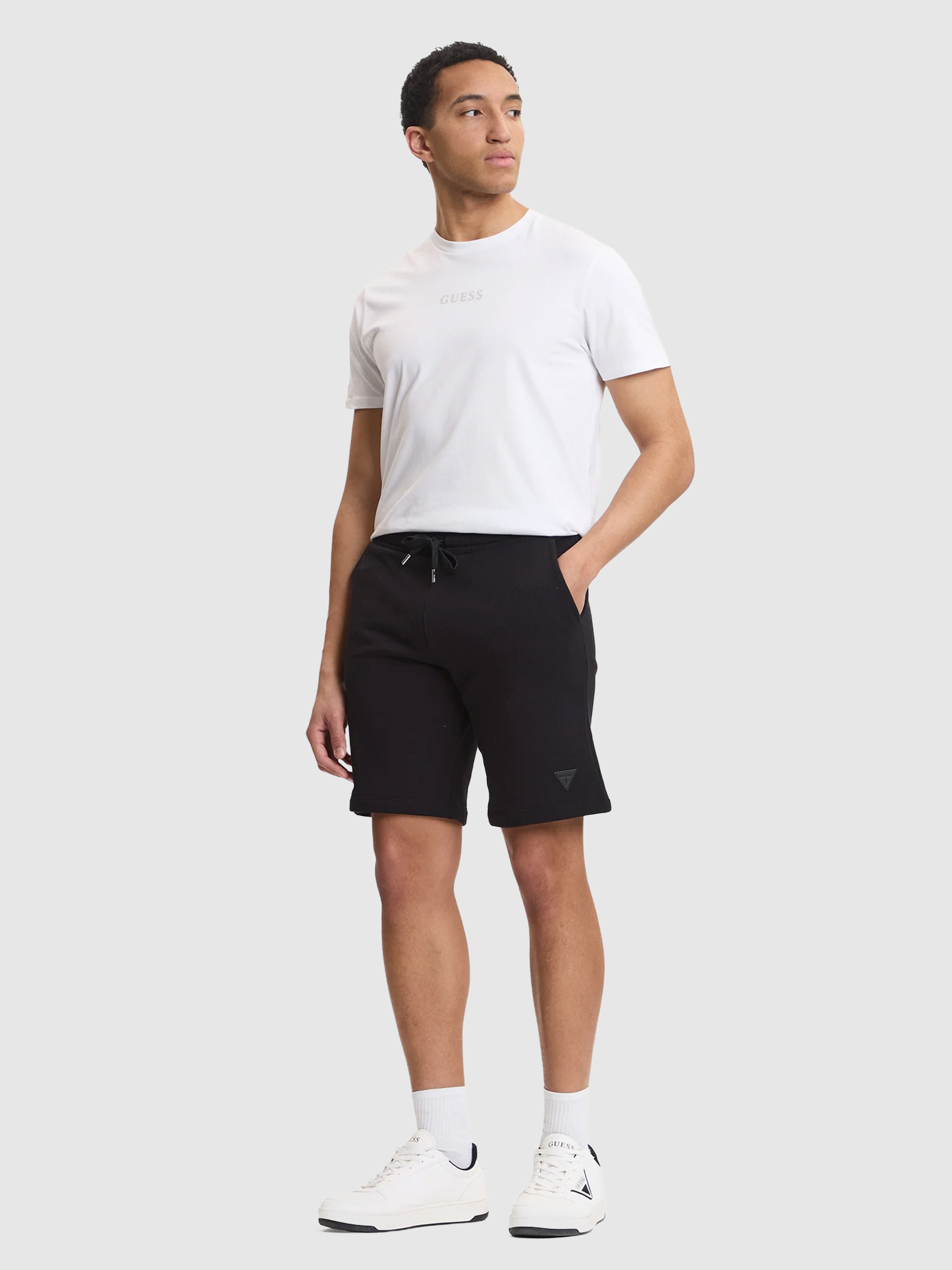 Pantalones Cortos Hombre Negro Guess