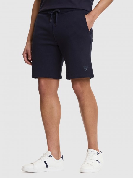 Shorts Man Navy Blue Guess