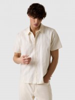 Camisa Hombre Crema Guess Camisa Hombre Crema Guess