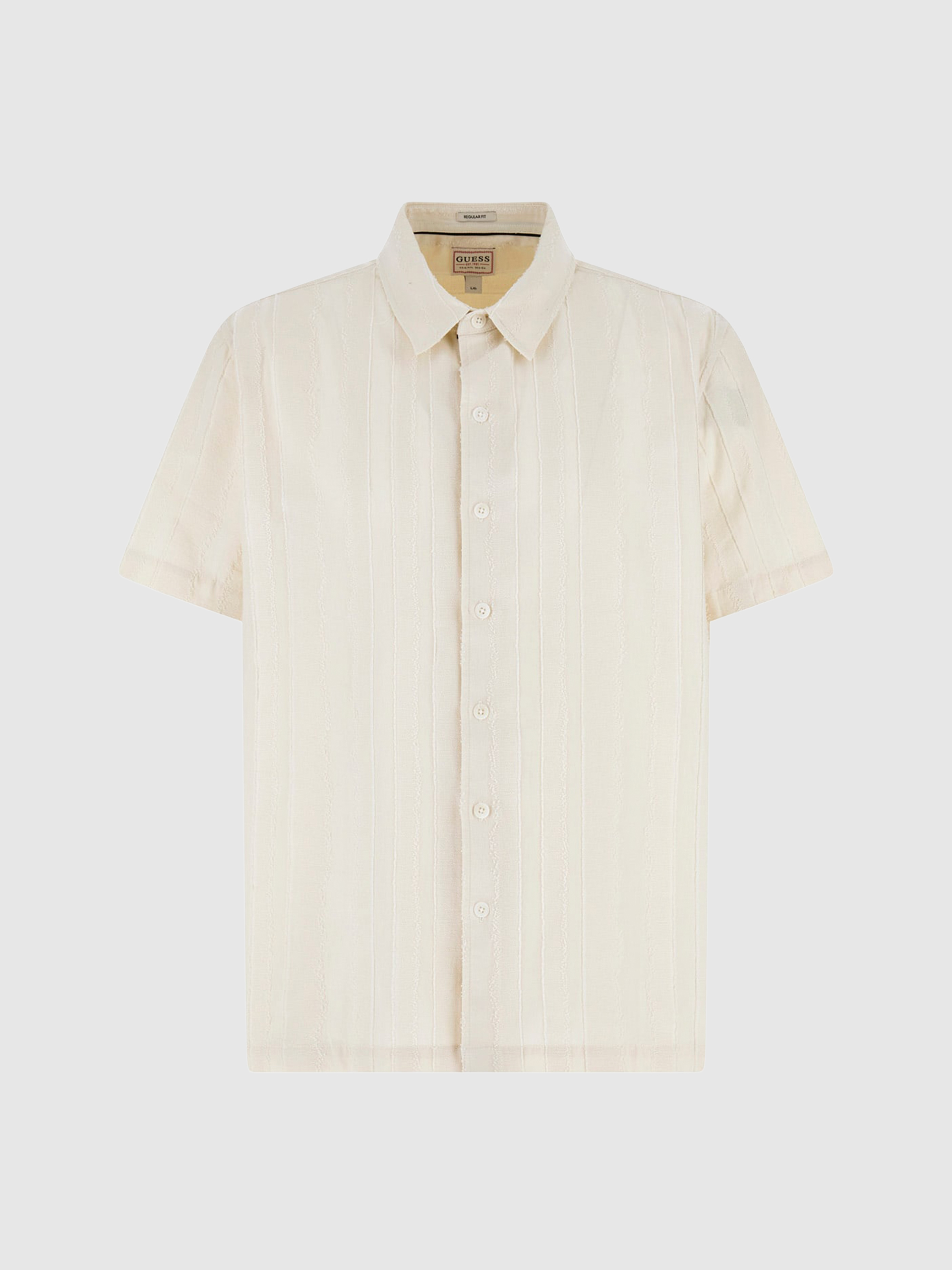 Camisa Hombre Crema Guess