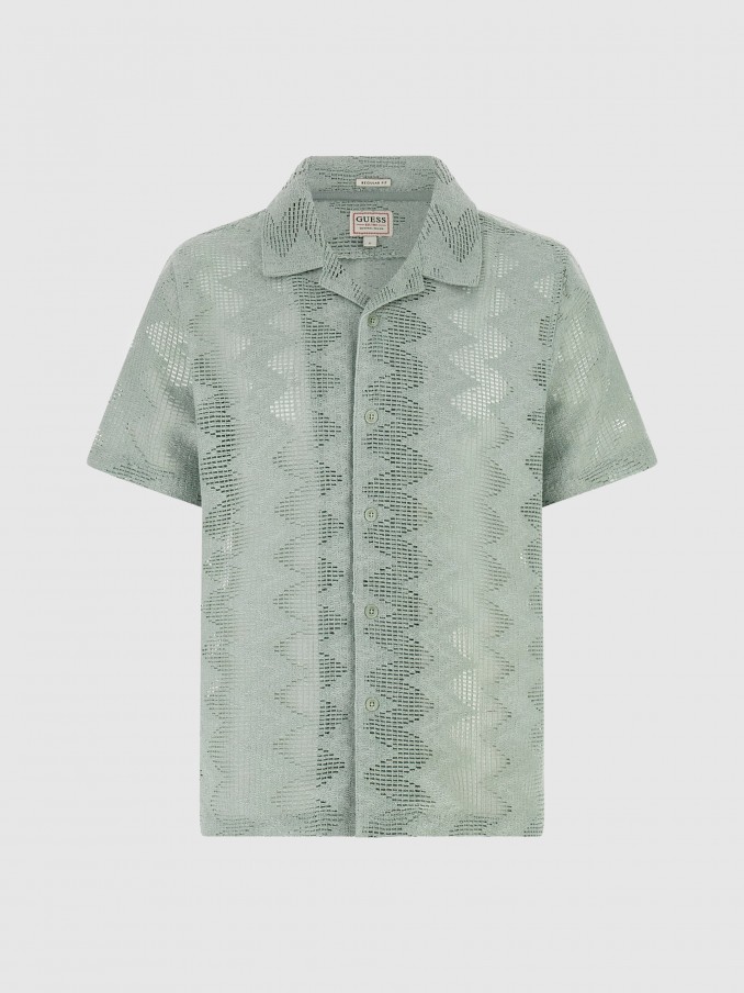 Shirt Man Green Guess