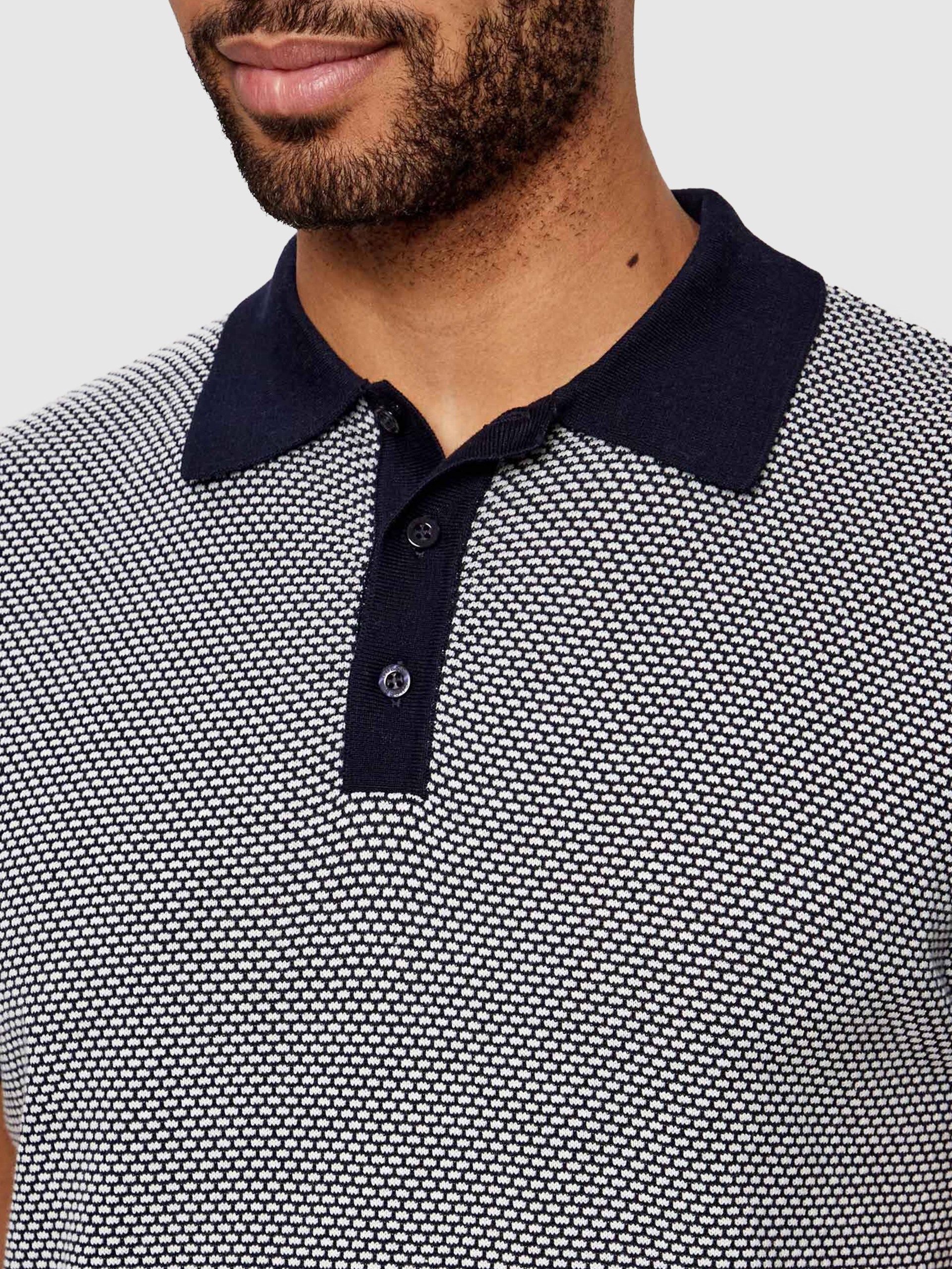 Polo Shirt Man Navy Blue Guess