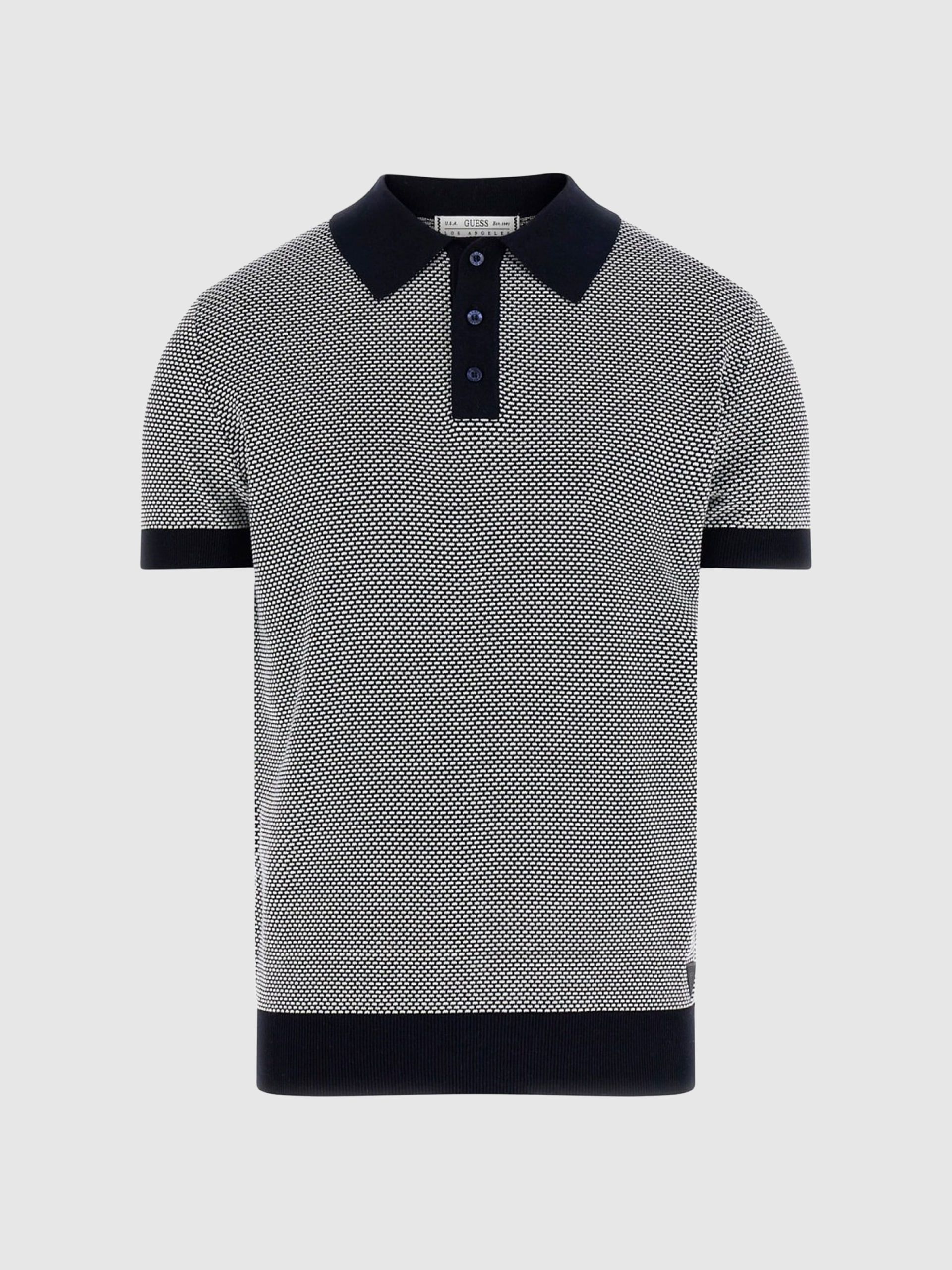 Polo Shirt Man Navy Blue Guess