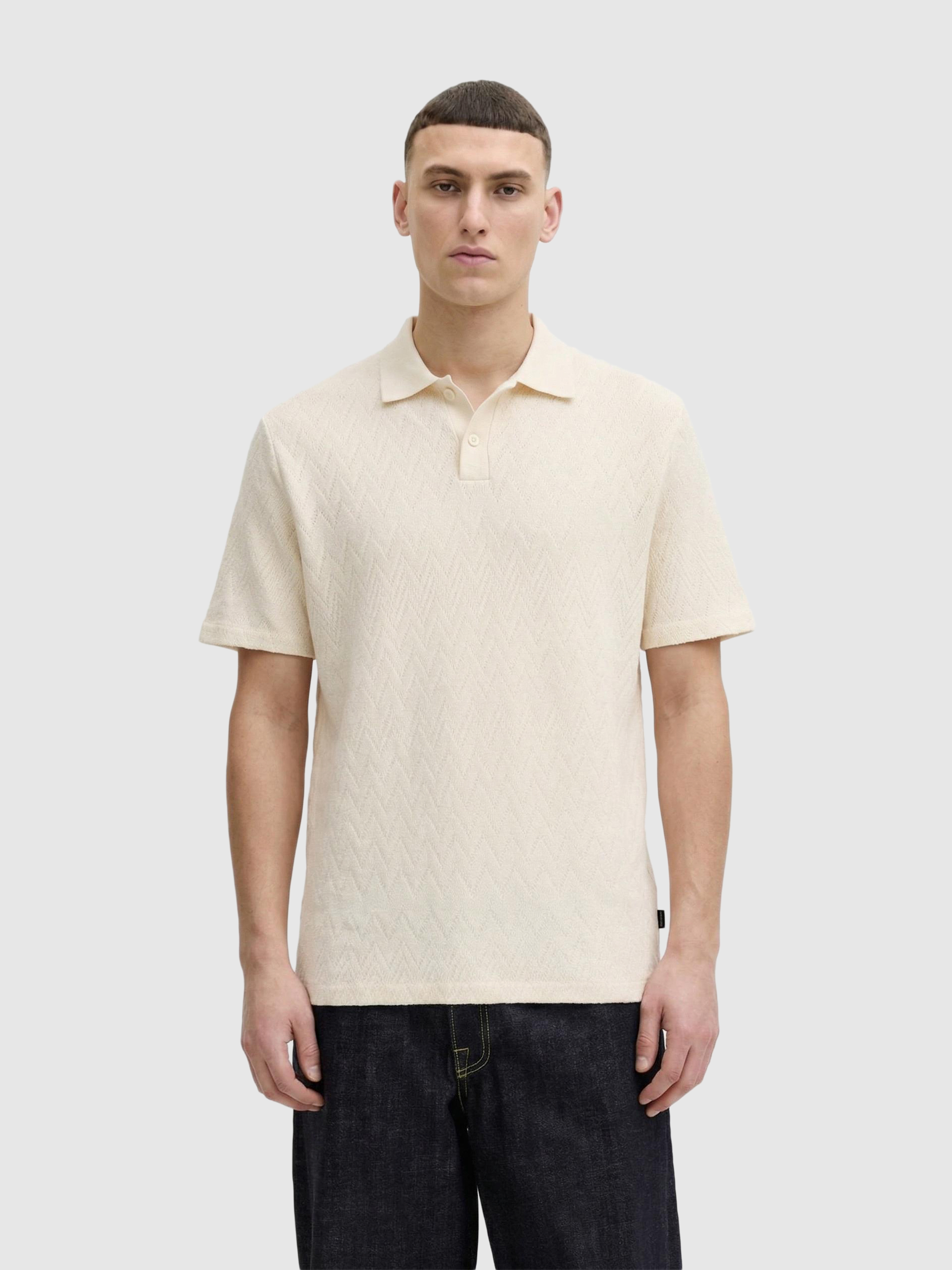 Polo Hombre Blanco Jack & Jones