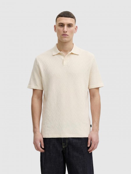Polo Hombre Blanco Jack & Jones