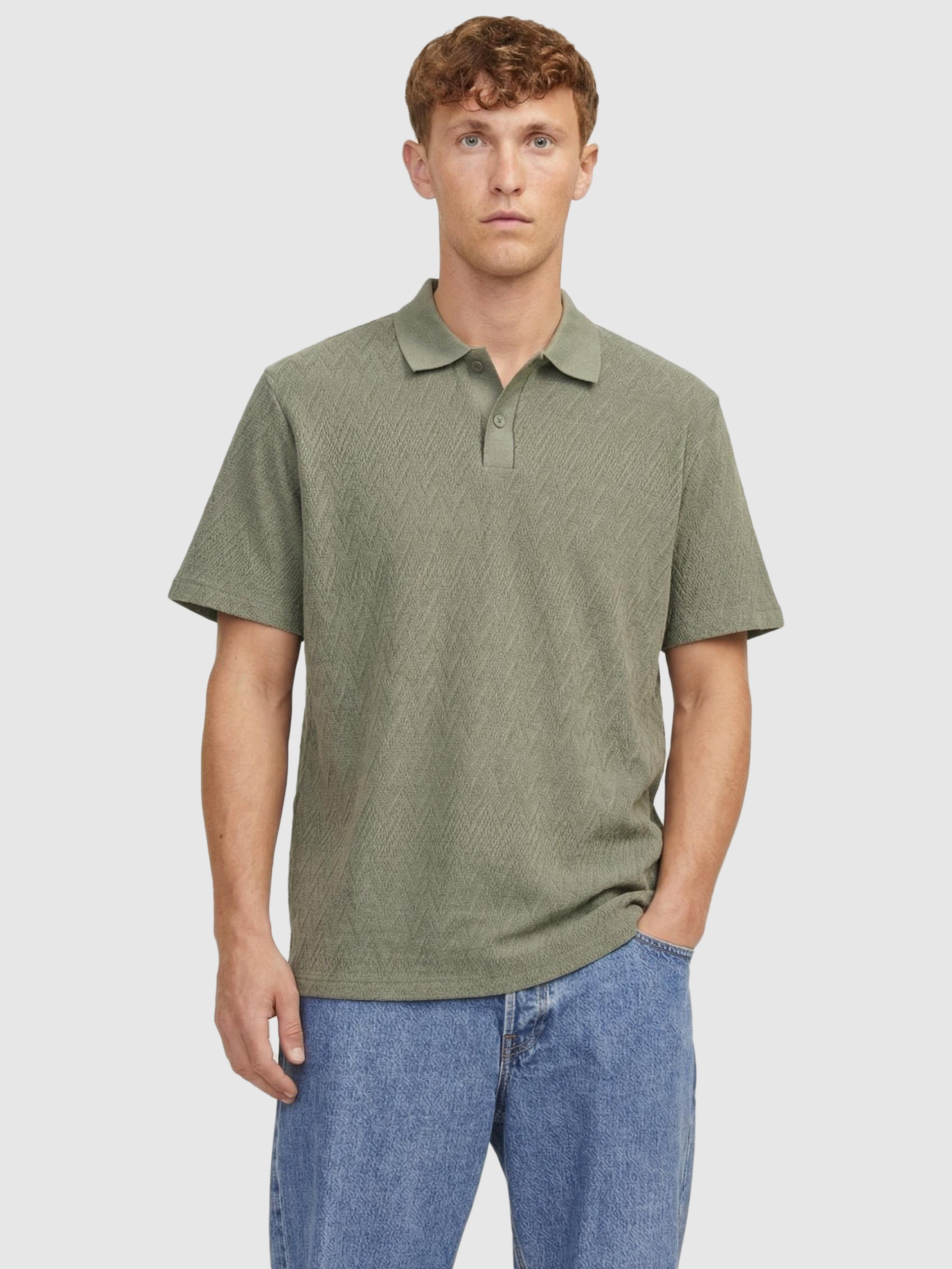 Polo Shirt Man Green Jack & Jones