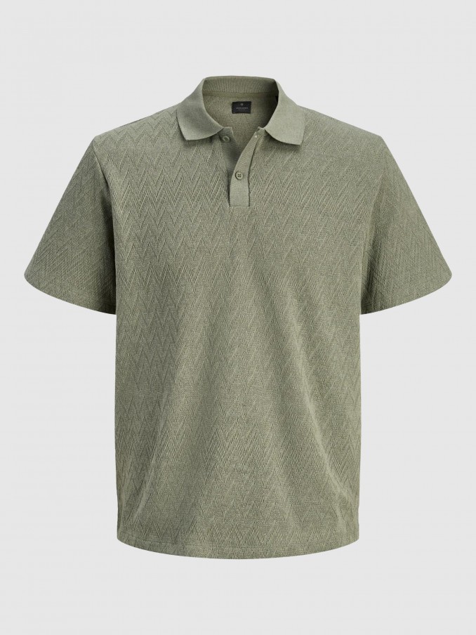 Polo Shirt Man Green Jack & Jones