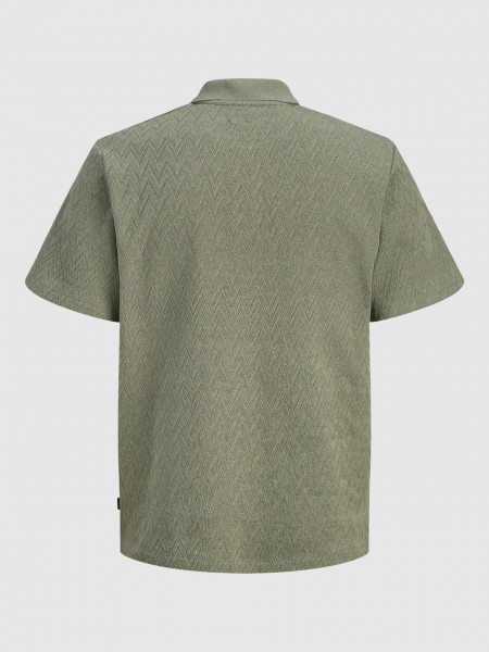 Polo Shirt Man Green Jack & Jones