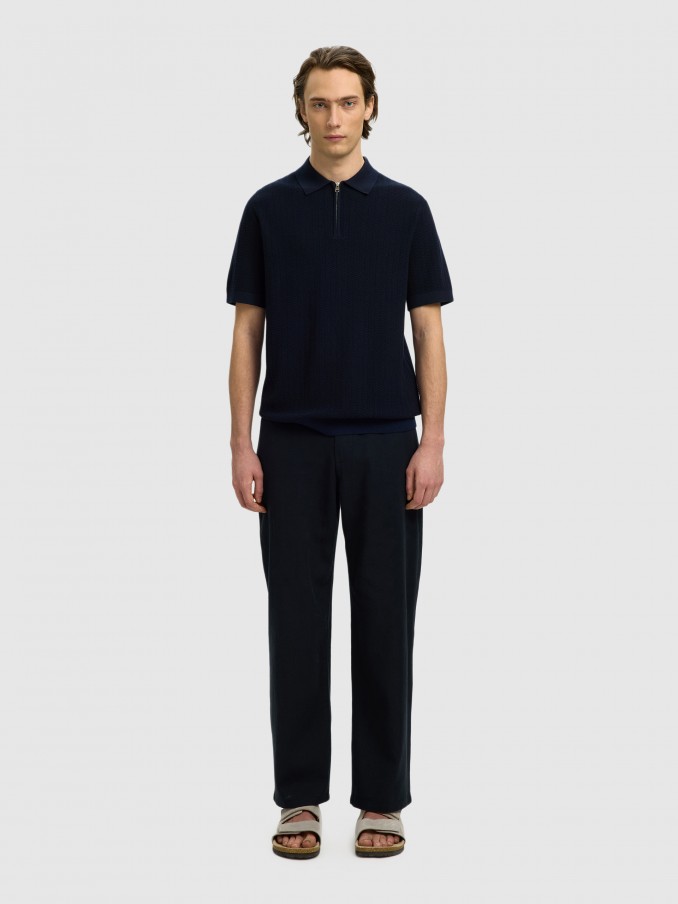 Polo Hombre Azul Marino Selected