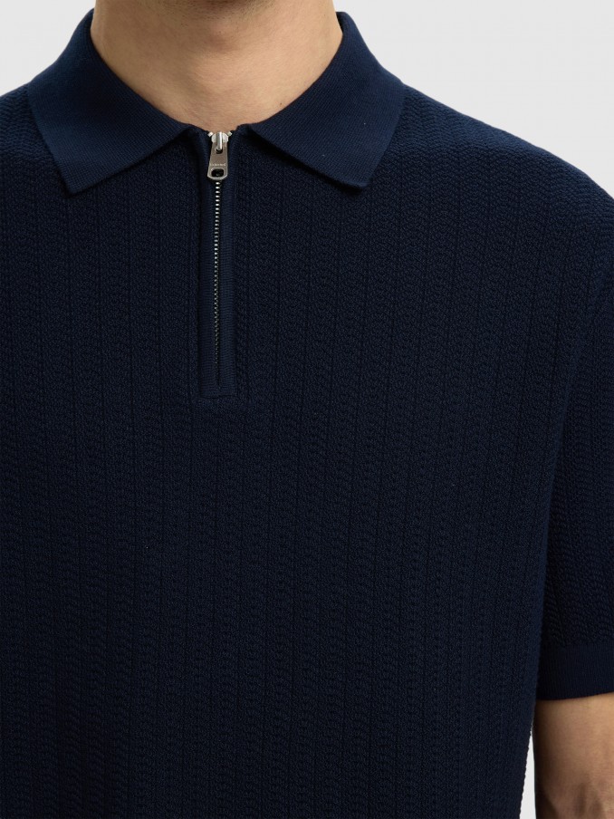 Polo Hombre Azul Marino Selected