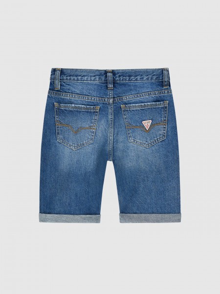 Pantalones Cortos Ni�o Jeans Guess