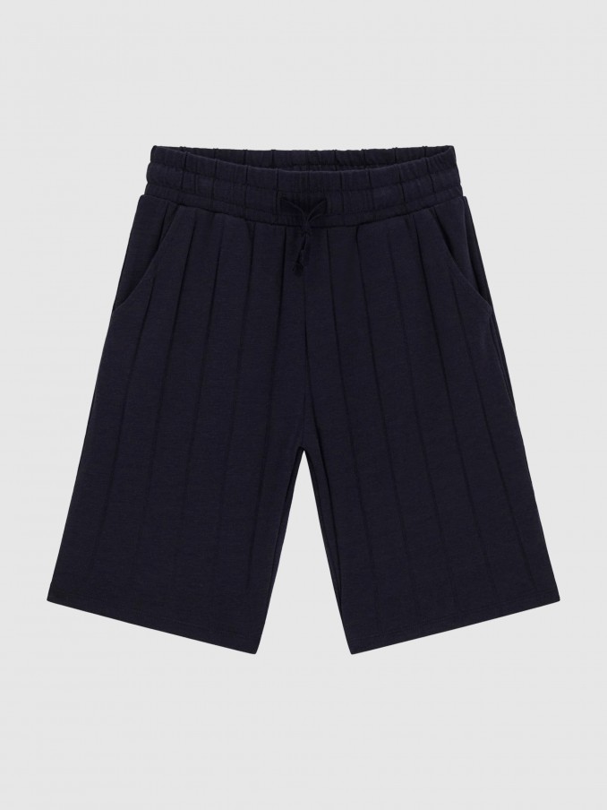 Pantalones Cortos Niño Azul Marino Guess