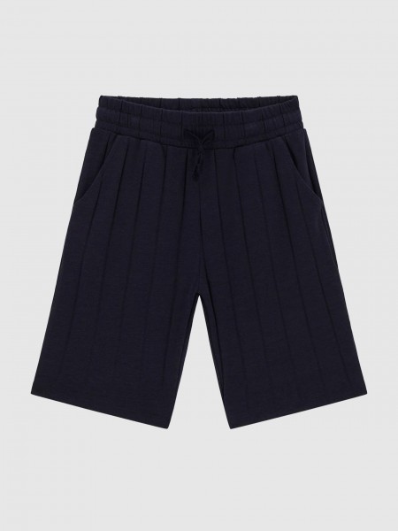 Pantalones Cortos Ni�o Azul Marino Guess
