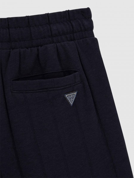 Pantalones Cortos Ni�o Azul Marino Guess