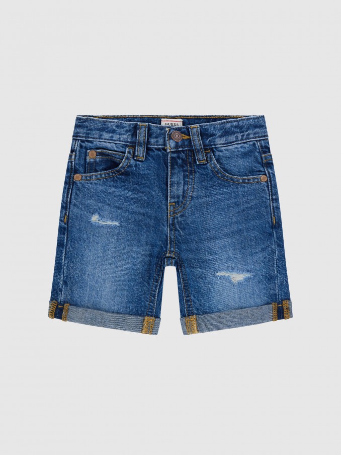 Pantalones Cortos Ni�o Jeans Guess