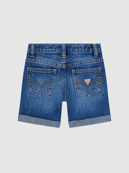 Pantalones Cortos Ni�o Jeans Guess