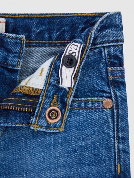 Pantalones Cortos Ni�o Jeans Guess