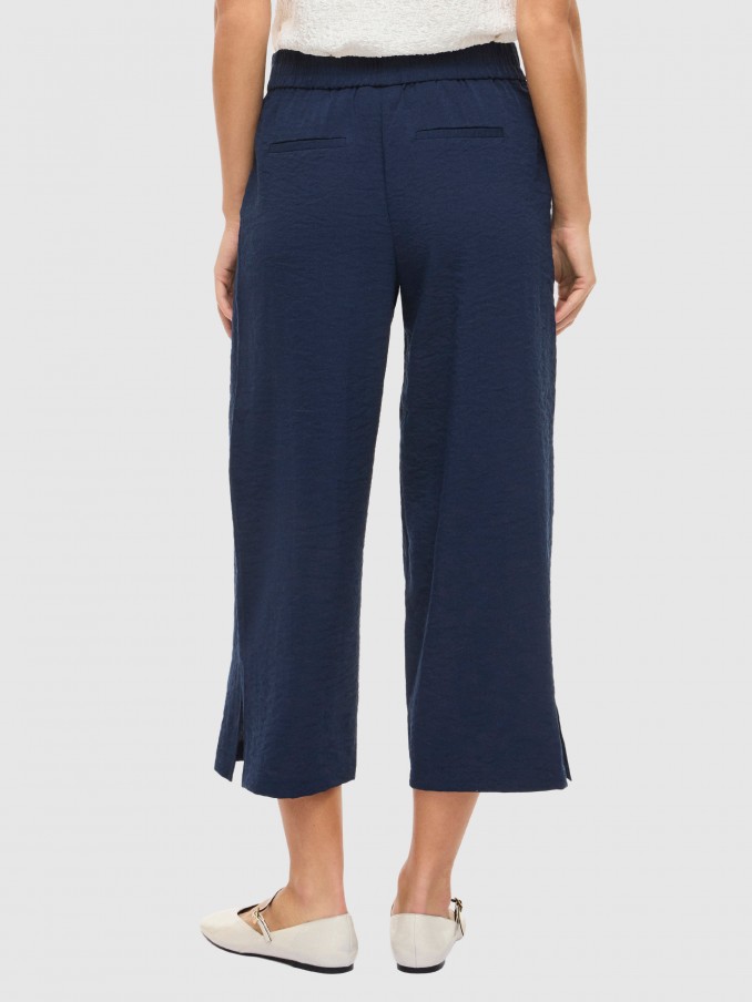 Pants Woman Navy Blue Vila