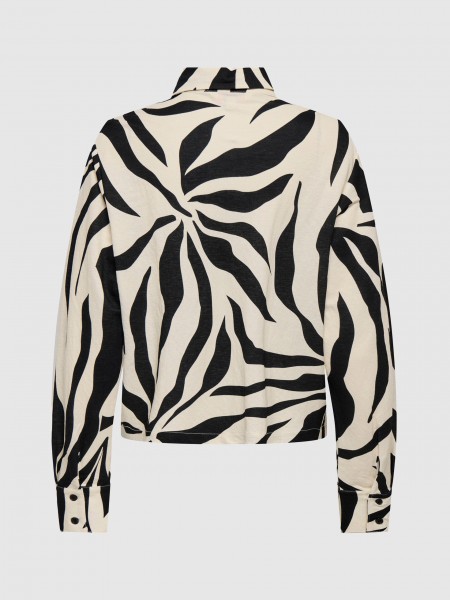 Camisa Only Mulher Onlsakura Ls Reg Shirt Wvn