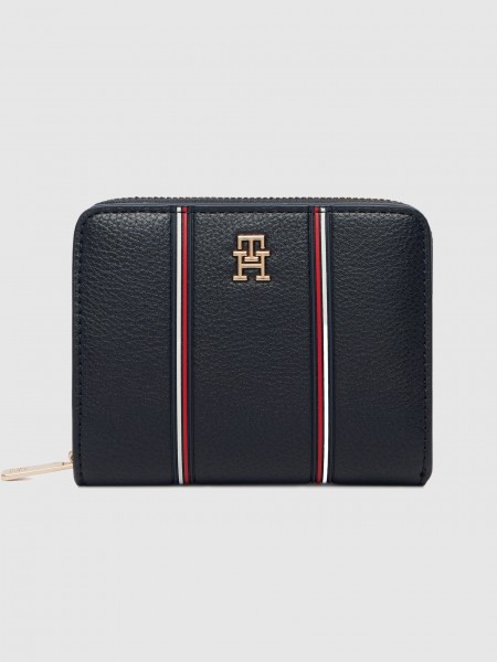 Carteira  Tommy Hilfiger Mulher Th Icon Med Za W/flap Corp
