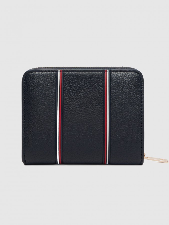 Carteira Tommy Hilfiger Mulher Th Icon Med Za W/flap Corp