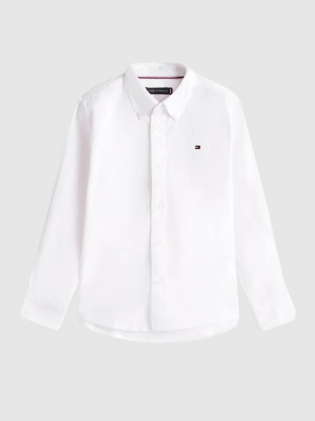 Camisa Tommy Hilfiger Menino Flag Oxford Shirt Ls