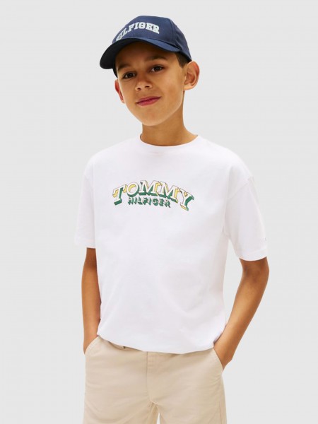 T-Shirt Tommy Hilfiger Menino 3D Graphic T-Shirt