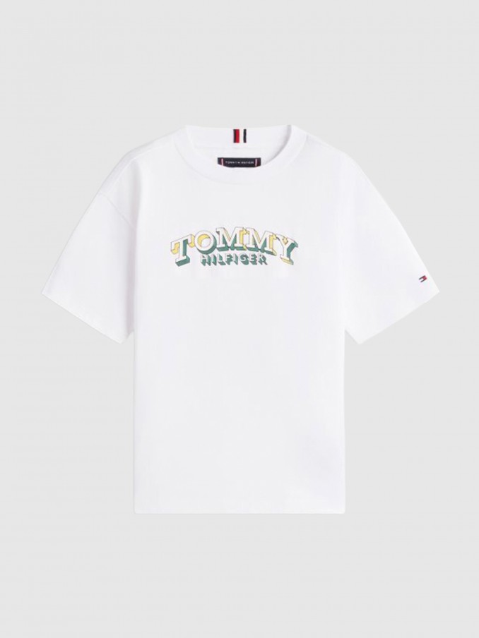 T-Shirt Tommy Hilfiger Menino 3D Graphic T-Shirt