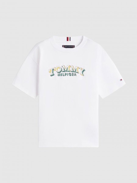 T-Shirt Tommy Hilfiger Menino 3D Graphic T-Shirt