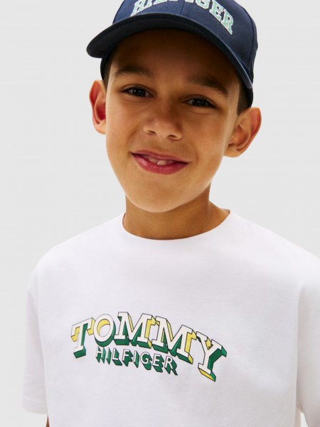 T-Shirt Tommy Hilfiger Menino 3D Graphic T-Shirt