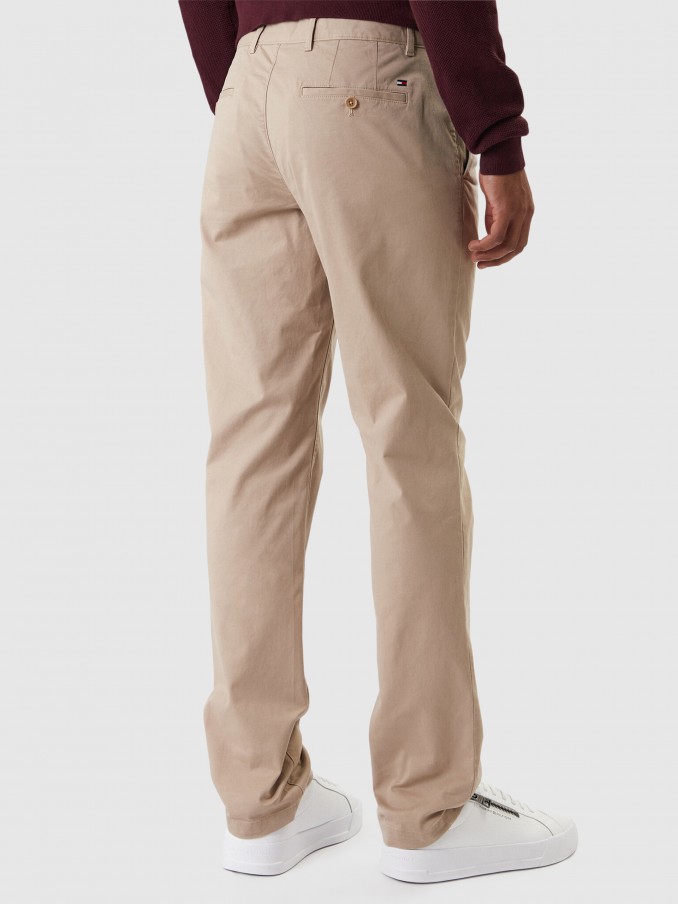 Pantalones Hombre Beige Tommy Hilfiger