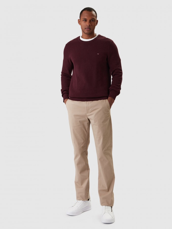 Pantalones Hombre Beige Tommy Hilfiger