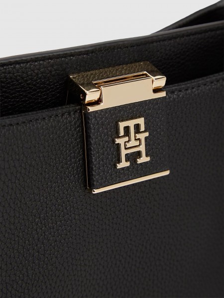 Mala Tommy Hilfiger Mulher Th Her Med Satchel