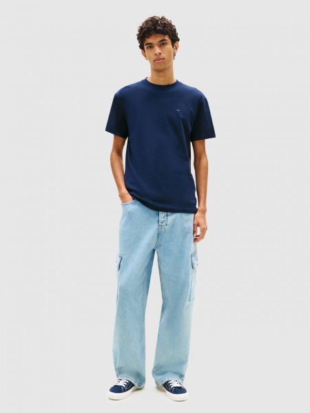 T-Shirt Tommy Jeans Homem Tjm Reg Sflag Ss Tee Ext