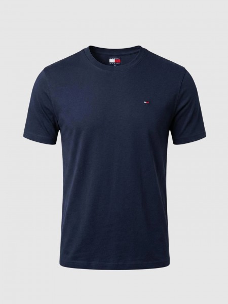T-Shirt Tommy Jeans Homem Tjm Reg Sflag Ss Tee Ext