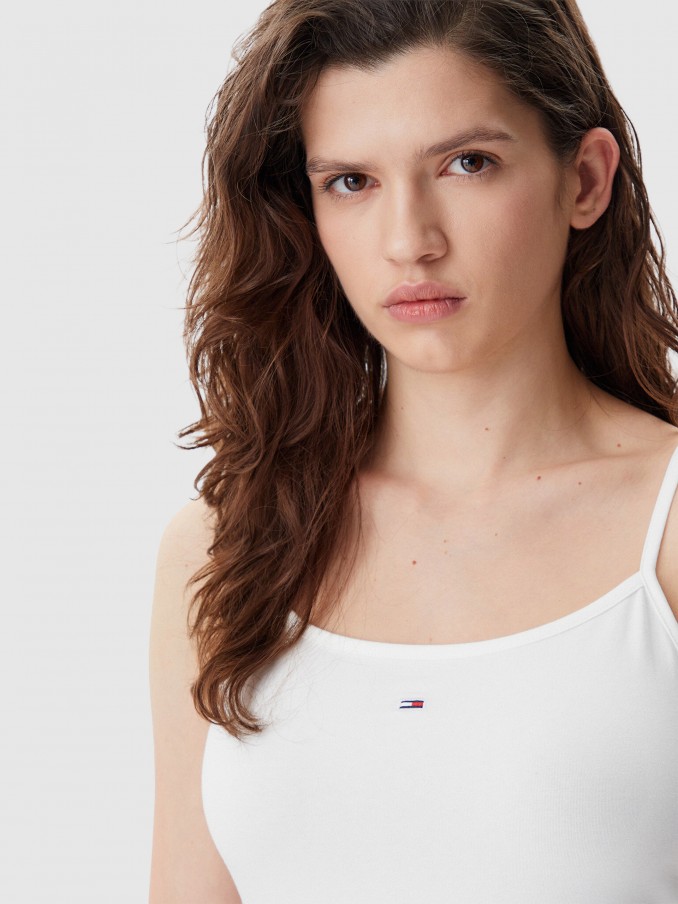 Shirt Woman White Tommy Jeans
