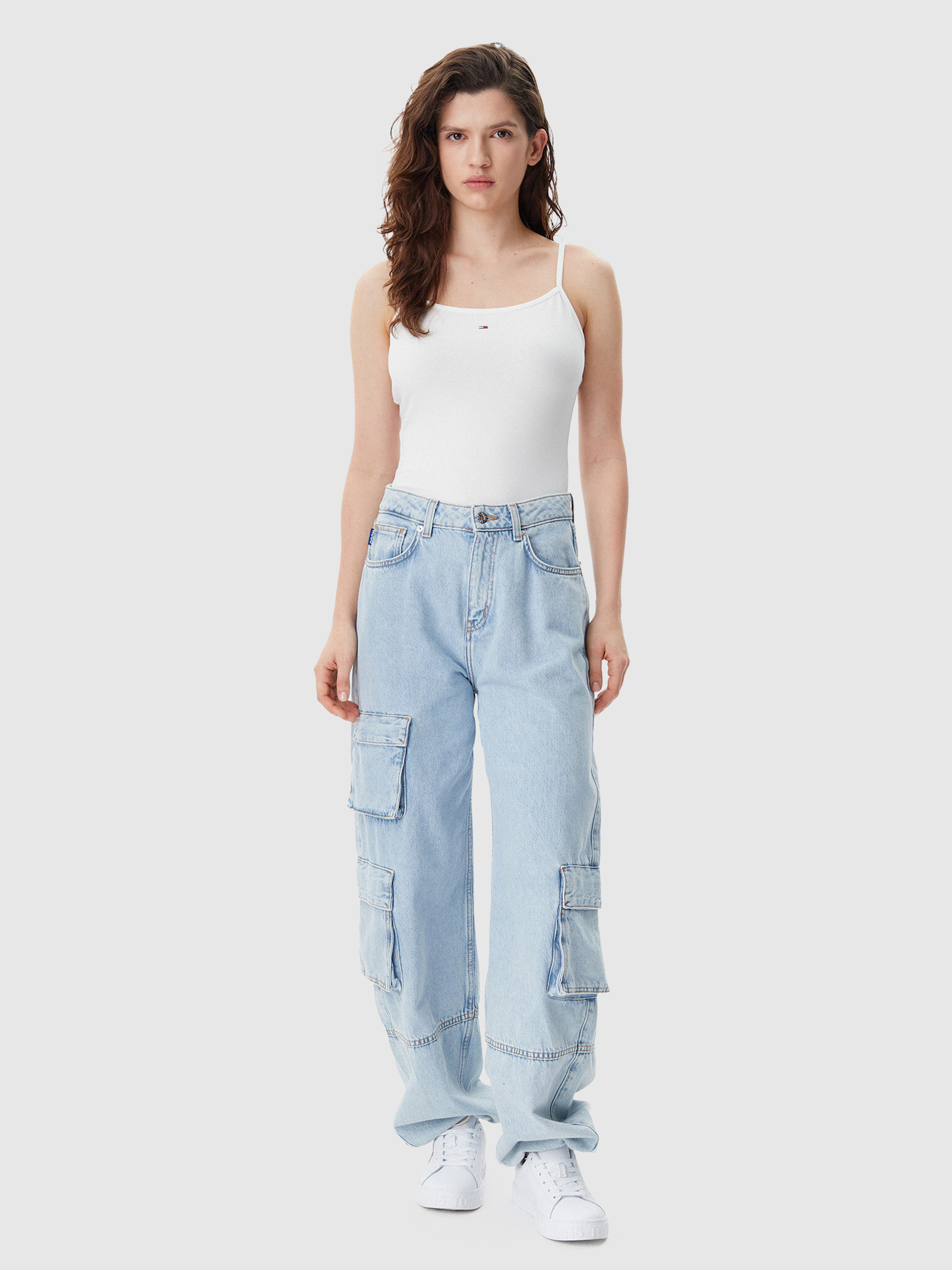 Shirt Woman White Tommy Jeans