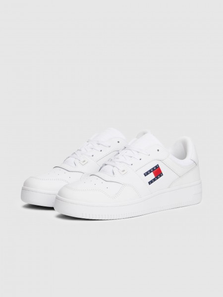 Sapatilha Tommy Jeans Homem Tjm Retro Basket Ess