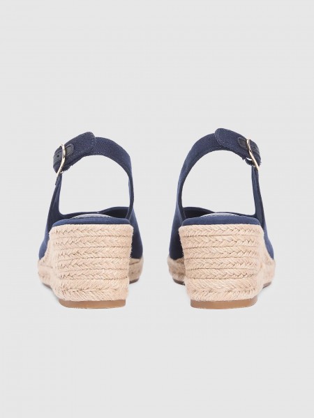 Sandals Woman Navy Blue Tommy Hilfiger Footwear