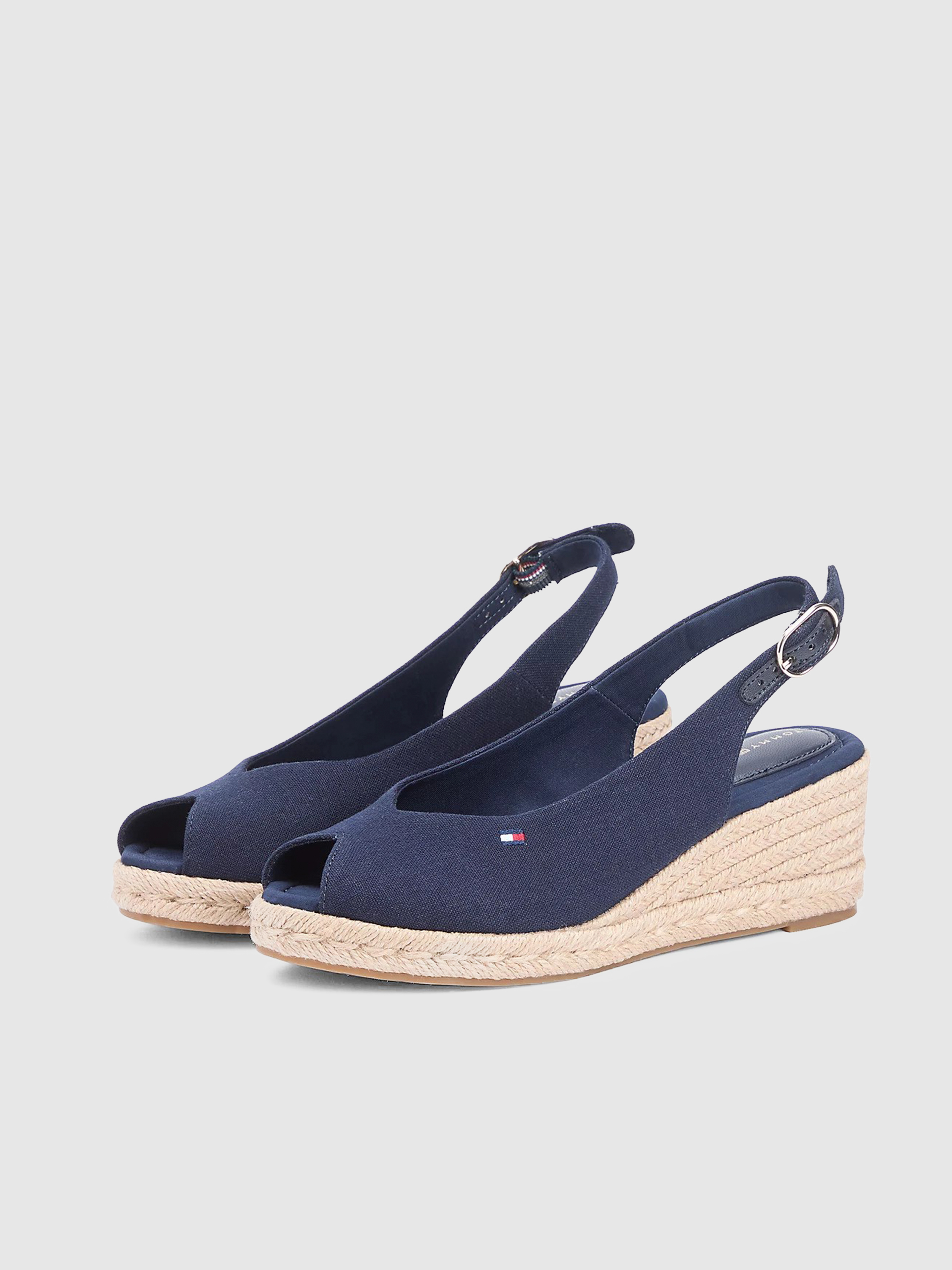 Sandals Woman Navy Blue Tommy Hilfiger Footwear