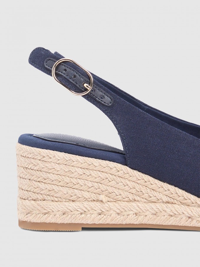 Sandals Woman Navy Blue Tommy Hilfiger Footwear