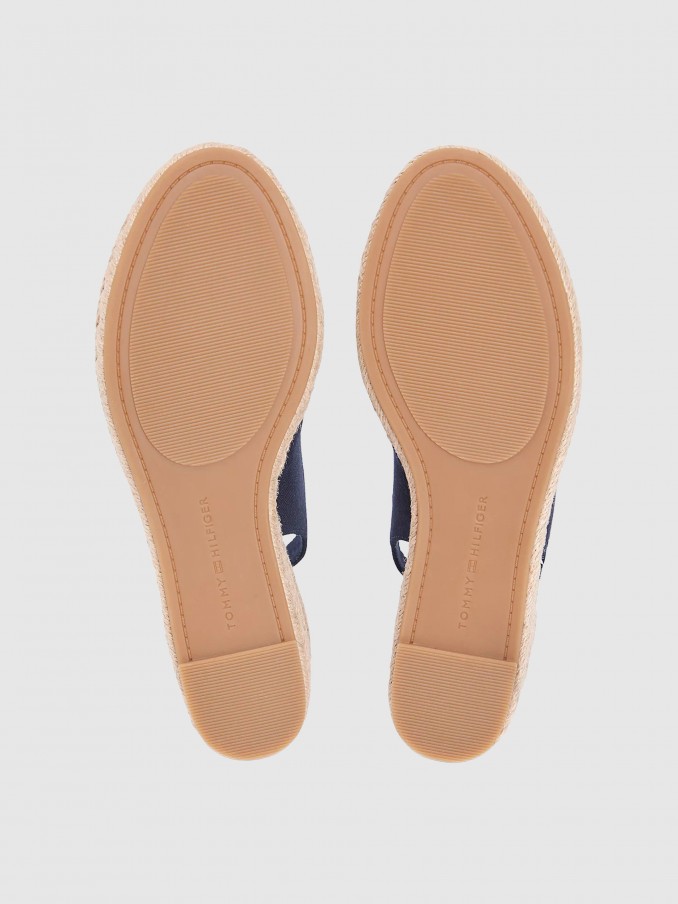 Sandals Woman Navy Blue Tommy Hilfiger Footwear