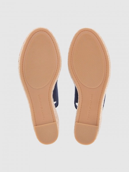 Sandals Woman Navy Blue Tommy Hilfiger Footwear