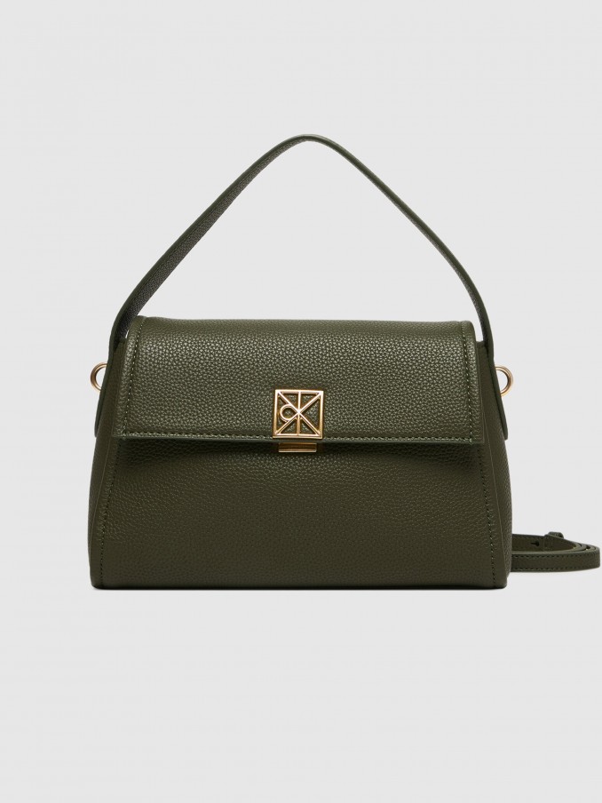 Mala Calvin Klein Mulher Emblem Hw Pebble Shoulder Bag 25